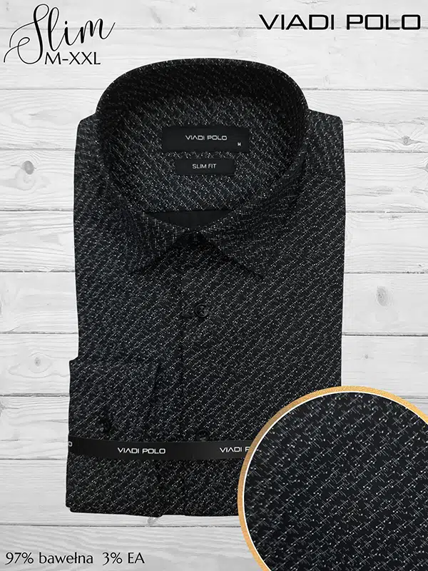 Koszula ELASTAN slim we wzory M-XXL