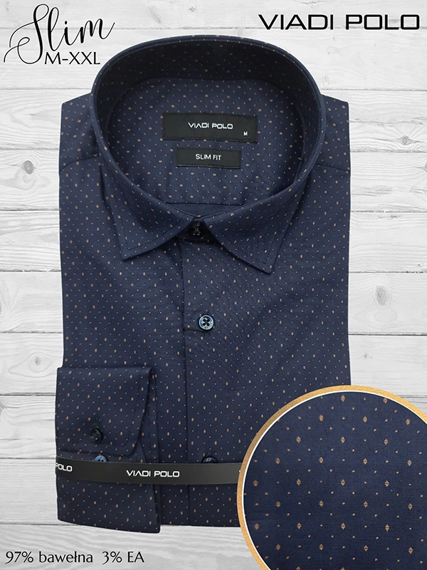 Koszula ELASTAN slim we wzory M-XXL