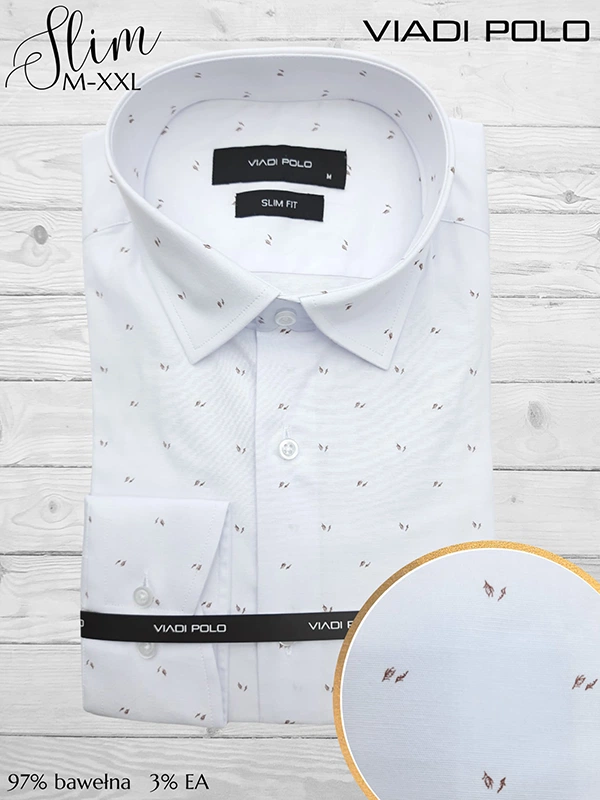 Koszula ELASTAN  slim we wzory M-XXL