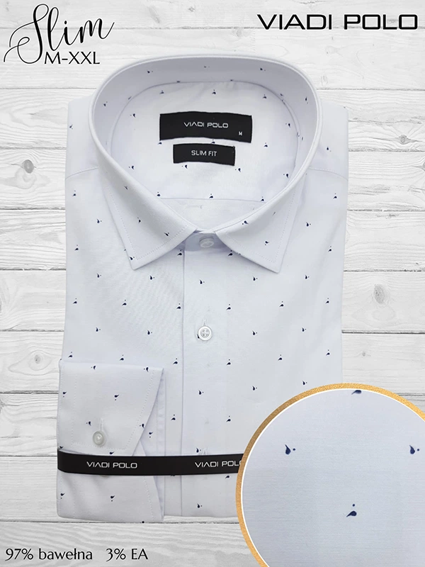 Koszula ELASTAN  slim we wzory M-XXL