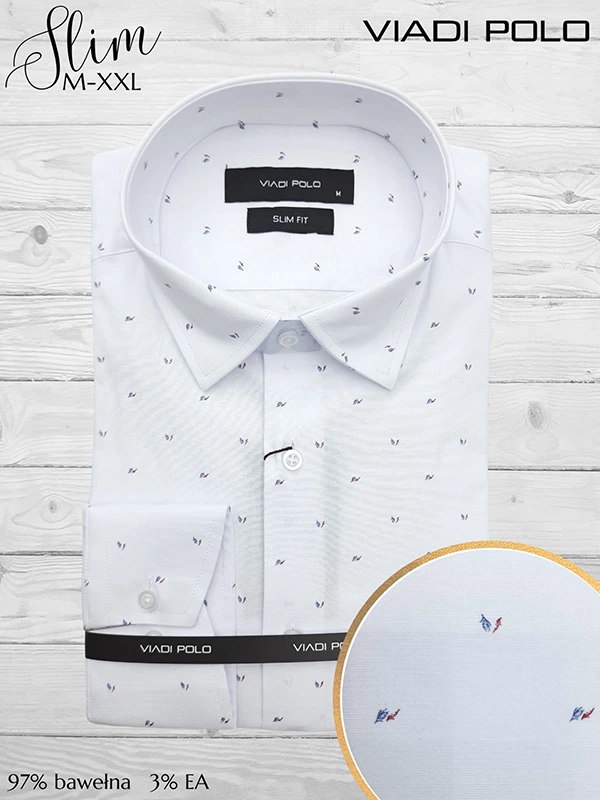 Koszula ELASTAN  slim we wzory M-XXL