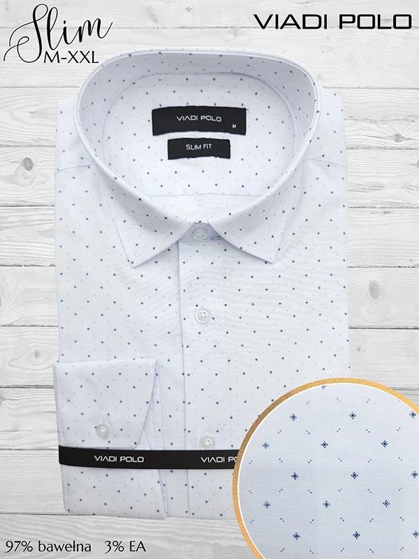 Koszula ELASTAN  slim we wzory M-XXL