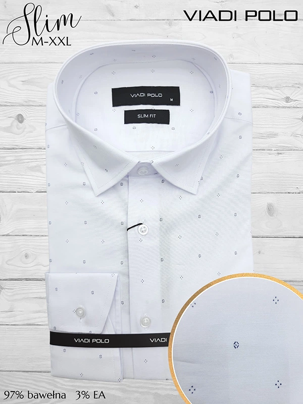 Koszula ELASTAN  slim we wzory M-XXL