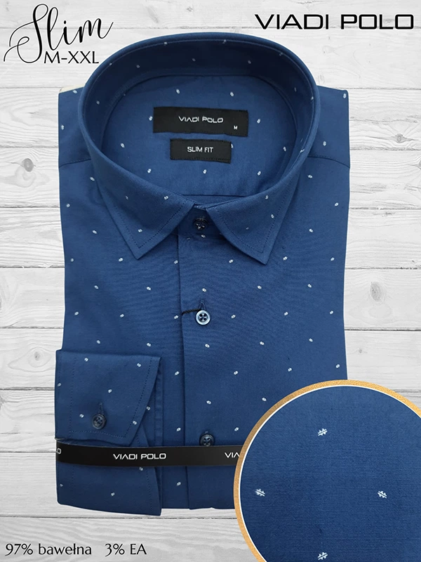 Koszula ELASTAN  slim we wzory M-XXL