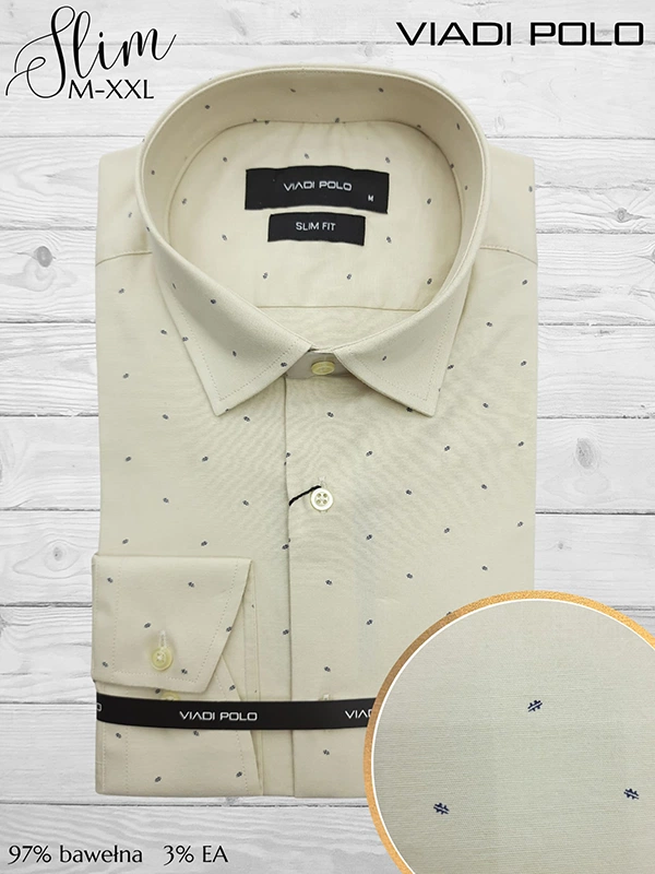Koszula ELASTAN  slim we wzory M-XXL