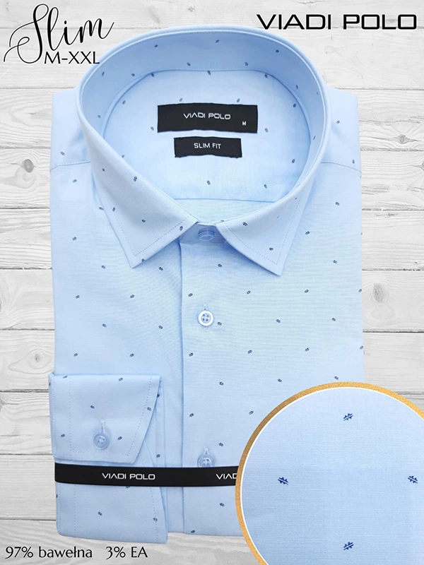 Koszula ELASTAN  slim we wzory M-XXL