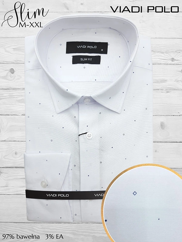 Koszula ELASTAN  slim we wzory M-XXL