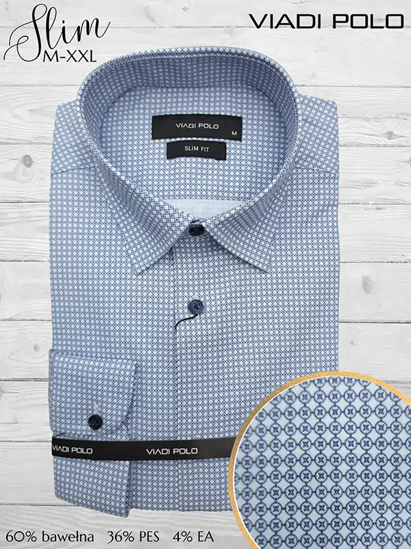 Koszula ELASTAN  slim we wzory M-XXL