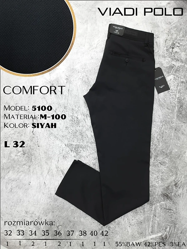 Spodnie comfort 5100-SIYAH