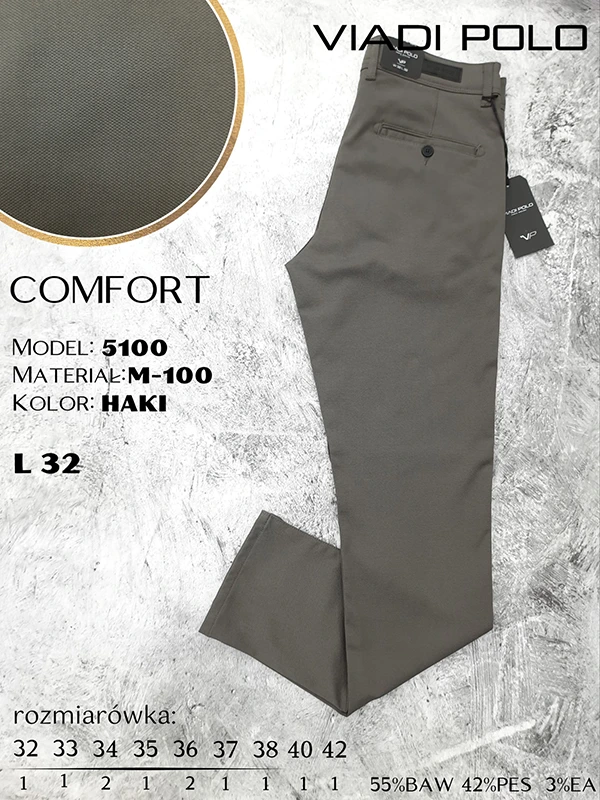 Spodnie comfort 5100-HAKI