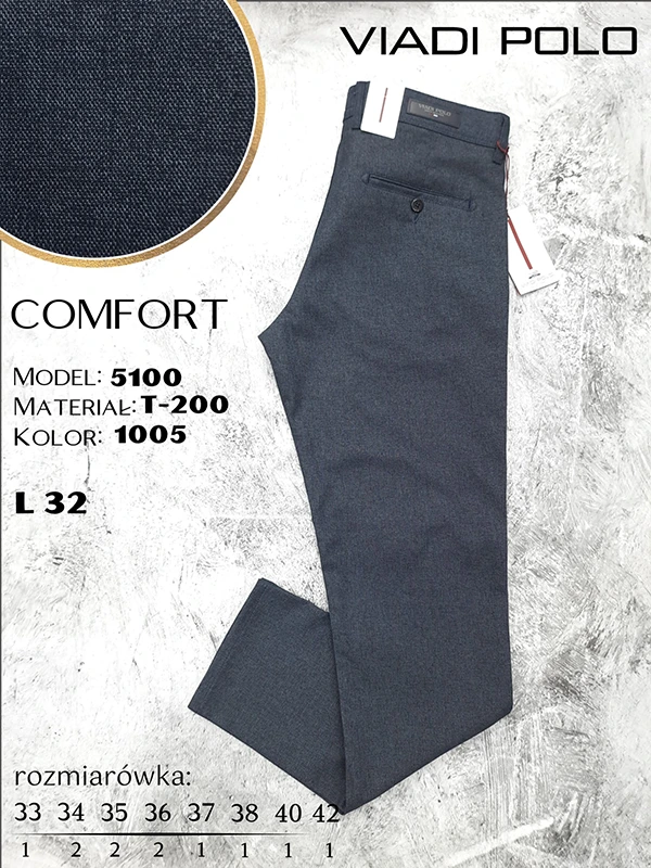 Spodnie comfort 5100-T-200/1005 grafit