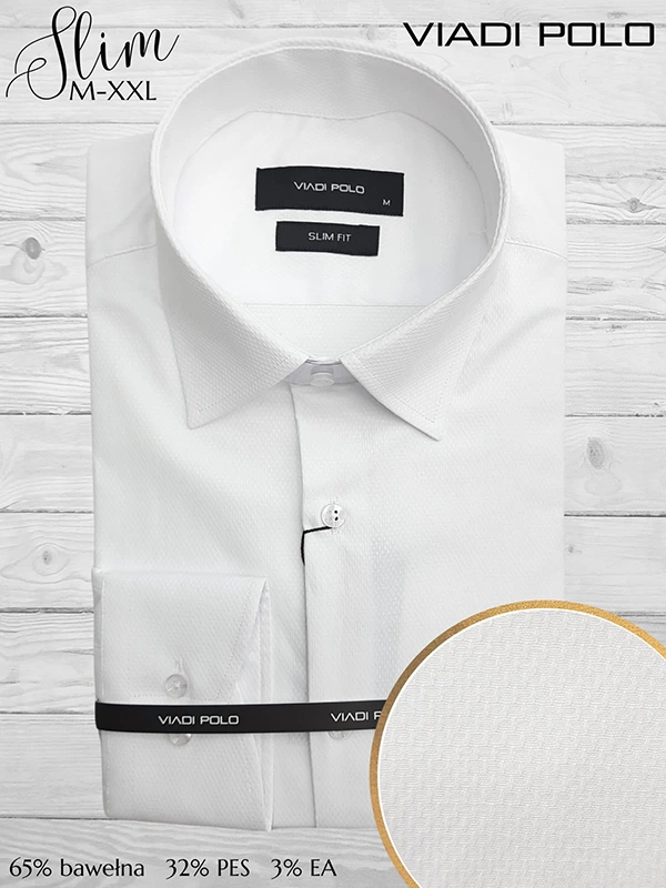 Koszula slim Struktura ELASTAN M-XXL