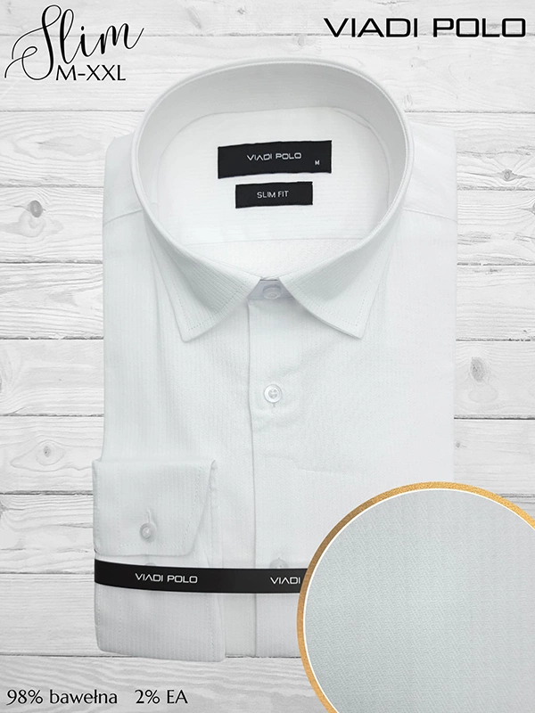 Koszula slim Struktura ELASTAN M-XXL