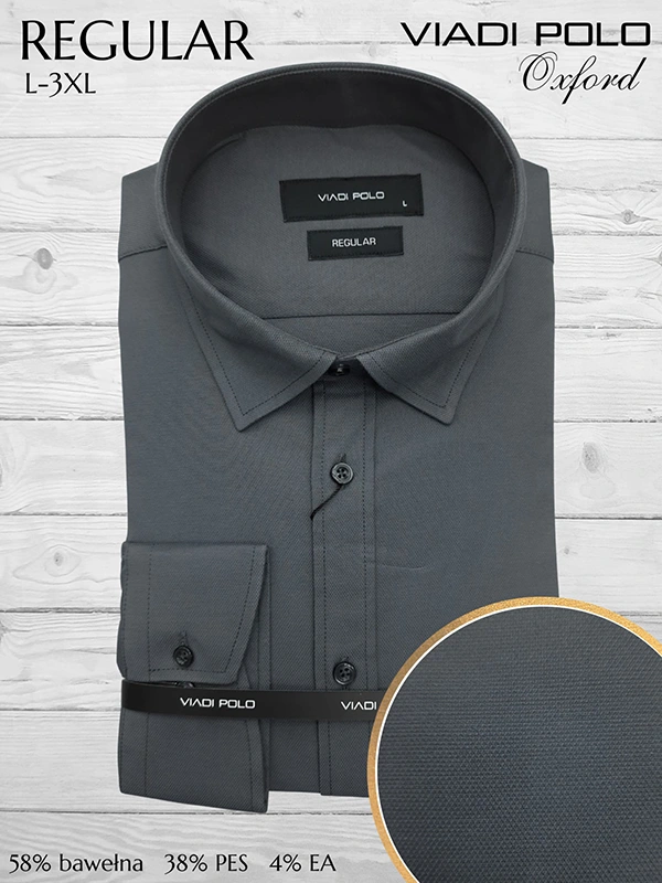 Koszula regular kołnierzykiem ELASTAN oxford L-3XL