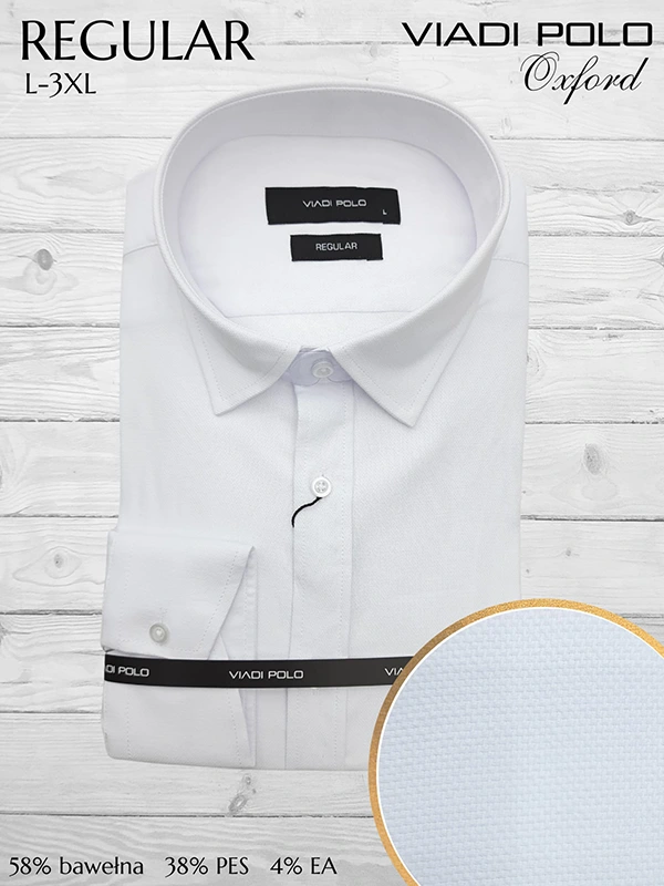 Koszula regular kołnierzykiem ELASTAN oxford L-5XL