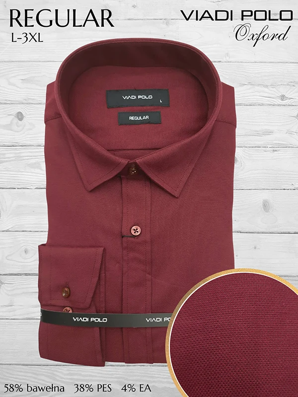 Koszula regular kołnierzykiem ELASTAN oxford L-3XL