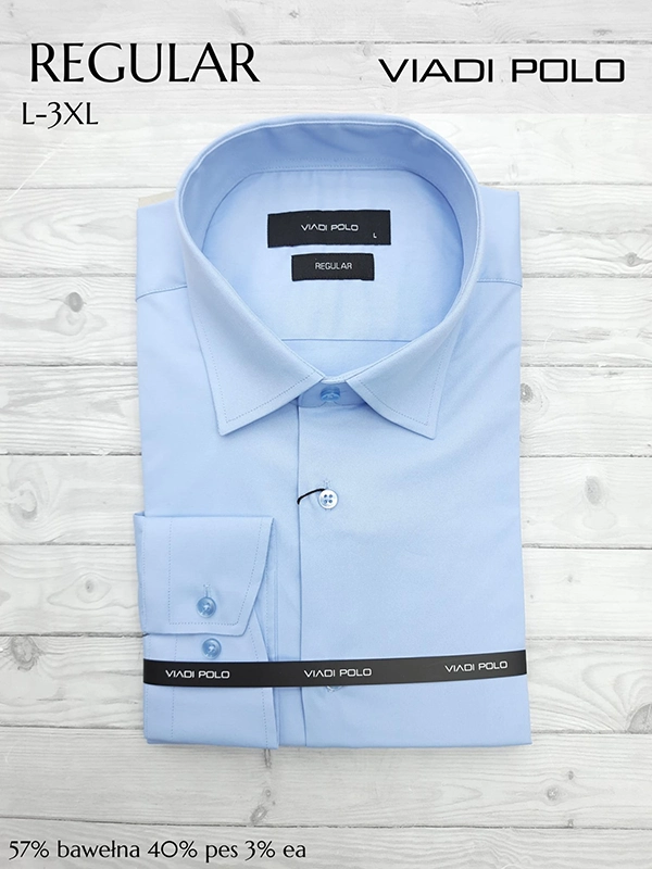 Koszula regular gładkie ELASTAN L-3XL