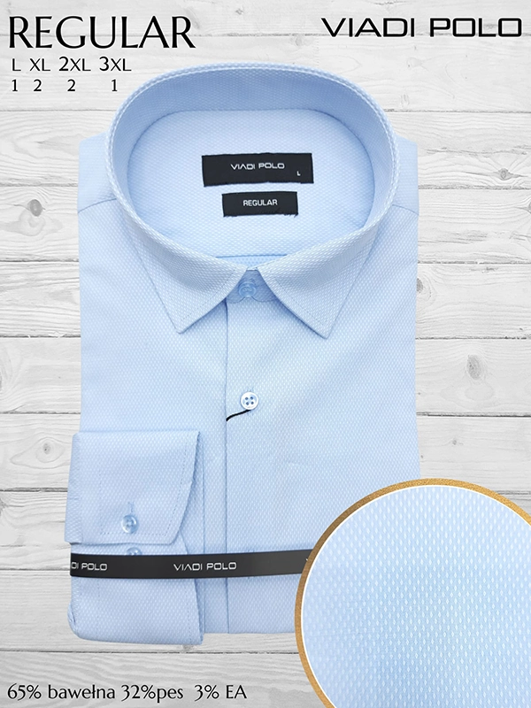 Koszula regular kołnierzykiem ELASTAN oxford L-3XL