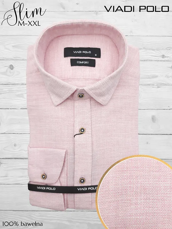 Koszula męska ze KOŁNIERZYK 100% Bawełna LEN lniana comfort