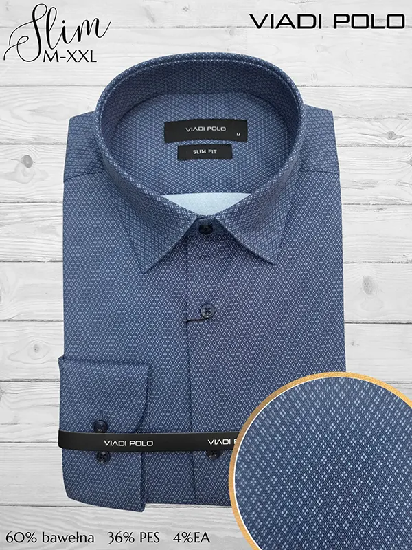 Koszula ELASTAN  slim we wzory M-XXL