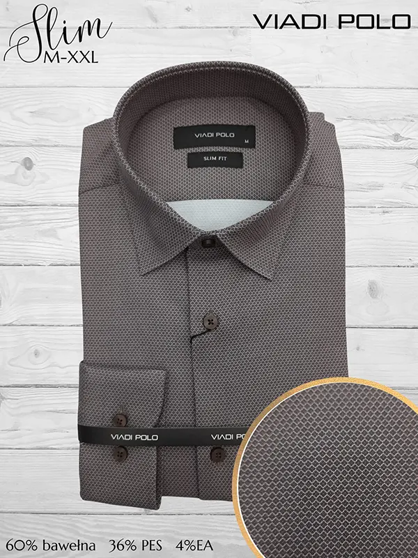 Koszula ELASTAN  slim we wzory M-XXL