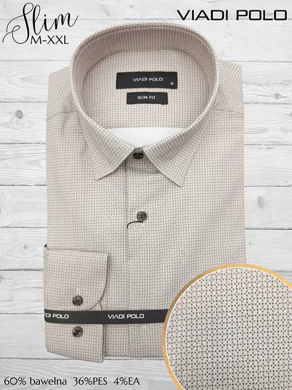 Koszula ELASTAN  slim we wzory M-XXL