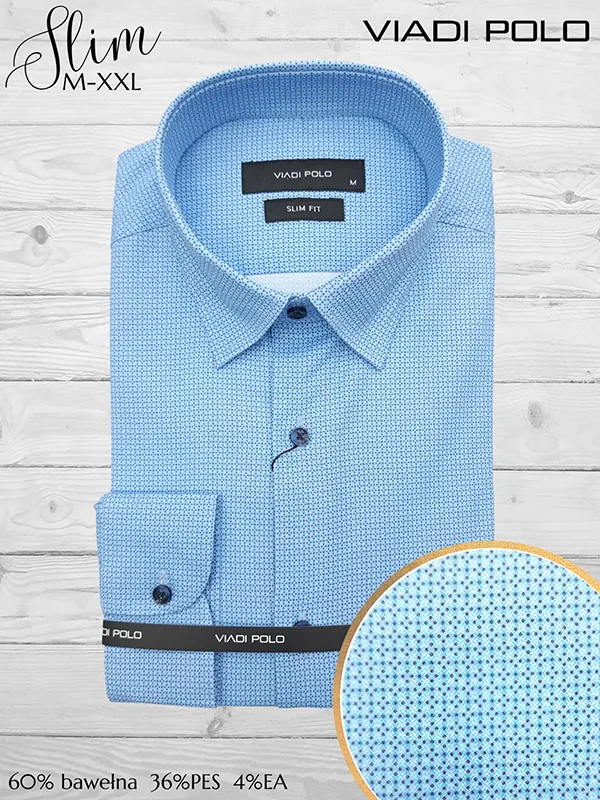 Koszula ELASTAN  slim we wzory M-XXL